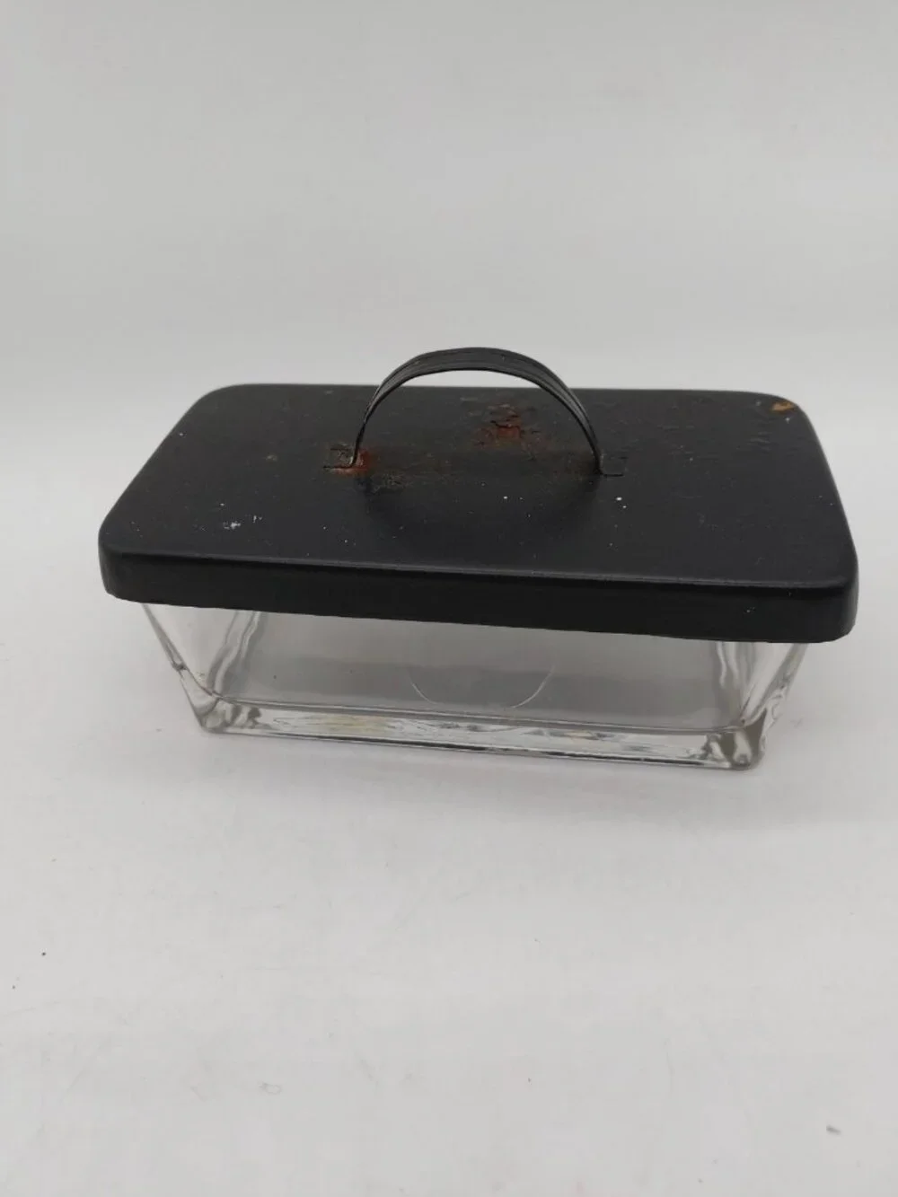 Glass Container Metal Lid With Handle Made In India Rectangle